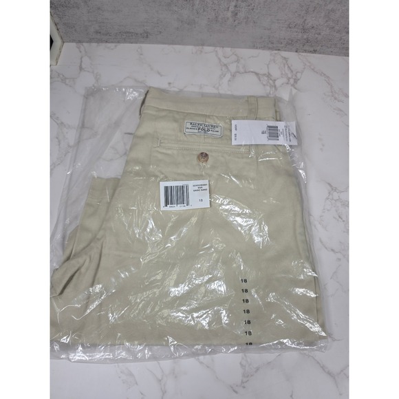Ralph Lauren Other - Ralph Lauren Kids Classic Polo Chino Shorts Size 18 Basic Sand Khaki NWT